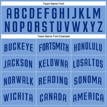 Load image into Gallery viewer, Custom Light Blue Royal Authentic Baseball Jersey