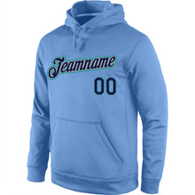 Загрузить изображение в средство просмотра галереи, Custom Stitched Light Blue Navy-Aqua Sports Pullover Sweatshirt Hoodie