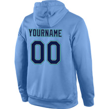 Загрузить изображение в средство просмотра галереи, Custom Stitched Light Blue Navy-Aqua Sports Pullover Sweatshirt Hoodie