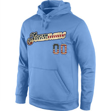 Загрузить изображение в средство просмотра галереи, Custom Stitched Light Blue Vintage USA Flag-Cream Sports Pullover Sweatshirt Hoodie