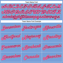 Charger l'image dans la galerie, Custom Light Blue White Pinstripe Pink-Black Authentic Basketball Jersey