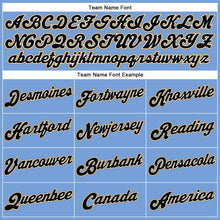 Load image into Gallery viewer, Custom Light Blue White Pinstripe White-Old Gold Authentic Basketball Jersey