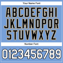 Load image into Gallery viewer, Custom Light Blue White Pinstripe White-Old Gold Authentic Basketball Jersey