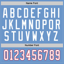 Загрузить изображение в средство просмотра галереи, Custom Light Blue White-Red Hockey Jersey