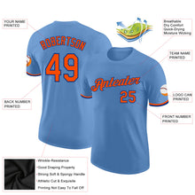 Загрузить изображение в средство просмотра галереи, Custom Light Blue Orange-Royal Performance T-Shirt