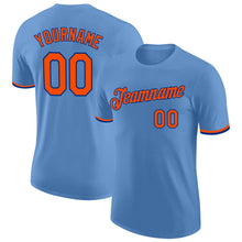 Загрузить изображение в средство просмотра галереи, Custom Light Blue Orange-Royal Performance T-Shirt