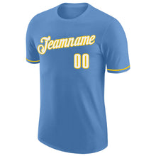 Загрузить изображение в средство просмотра галереи, Custom Light Blue White-Gold Performance T-Shirt