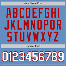 Загрузить изображение в средство просмотра галереи, Custom Light Blue White-Red Performance T-Shirt