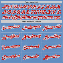 Загрузить изображение в средство просмотра галереи, Custom Light Blue White-Red Performance T-Shirt