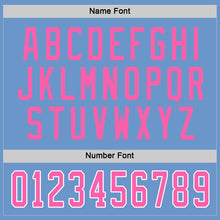 Загрузить изображение в средство просмотра галереи, Custom Light Blue Pink-White Hockey Jersey