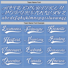 Load image into Gallery viewer, Custom Light Blue White-Royal Authentic Baseball Jersey