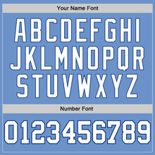 Load image into Gallery viewer, Custom Light Blue White-Royal Authentic Baseball Jersey