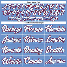 Load image into Gallery viewer, Custom Light Blue White-Royal Authentic Baseball Jersey