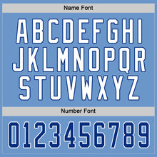 Загрузить изображение в средство просмотра галереи, Custom Light Blue Royal-White Hockey Jersey