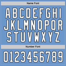 Загрузить изображение в средство просмотра галереи, Custom Light Blue White-Black Hockey Jersey