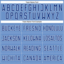 Load image into Gallery viewer, Custom Light Blue Royal-Gold Authentic Baseball Jersey