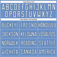 Load image into Gallery viewer, Custom Light Blue White-Royal Authentic Baseball Jersey