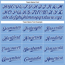 Load image into Gallery viewer, Custom Light Blue Royal-Gold Authentic Baseball Jersey