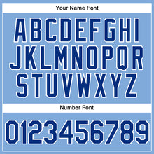 Load image into Gallery viewer, Custom Light Blue Royal-Gold Authentic Baseball Jersey