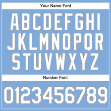 Load image into Gallery viewer, Custom Light Blue White-Gray Authentic Baseball Jersey