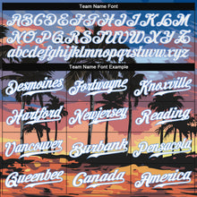 Load image into Gallery viewer, Custom Light Blue White-Light Blue 3D Pattern Design Palm Trees Authentic Baseball Jersey