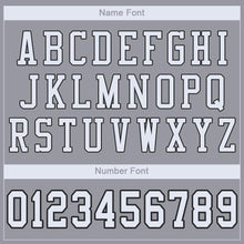 Charger l'image dans la galerie, Custom Light Gray White-Black Mesh Authentic Football Jersey