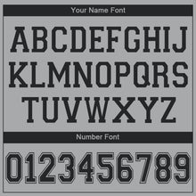 Laden Sie das Bild in den Galerie-Viewer, Custom Gray Black V-Neck Basketball Jersey