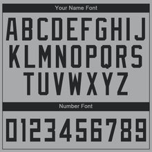 Laden Sie das Bild in den Galerie-Viewer, Custom Gray Black Round Neck Basketball Jersey