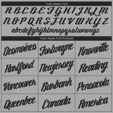 Laden Sie das Bild in den Galerie-Viewer, Custom Gray Black V-Neck Basketball Jersey