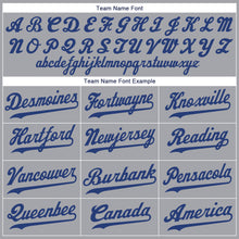 Загрузить изображение в средство просмотра галереи, Custom Gray Royal-Red Baseball Jersey