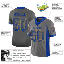 Load image into Gallery viewer, Custom Gray Royal-Gold Drift Fashion Football Jersey