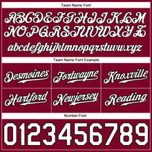 Charger l'image dans la galerie, Custom Maroon White-Black Authentic Throwback Basketball Shorts