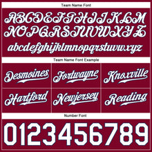 Charger l'image dans la galerie, Custom Maroon White-Navy Authentic Throwback Basketball Shorts