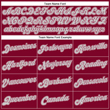 Загрузить изображение в средство просмотра галереи, Custom Maroon White Pinstripe Gray-White Authentic Basketball Jersey