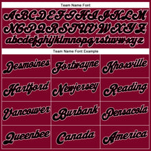 Загрузить изображение в средство просмотра галереи, Custom Maroon White Pinstripe Black-White Authentic Basketball Jersey