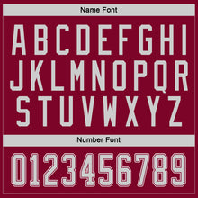 Загрузить изображение в средство просмотра галереи, Custom Maroon Gray-White Hockey Jersey