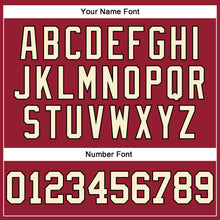 Laden Sie das Bild in den Galerie-Viewer, Custom Maroon Cream-Black Authentic Throwback Basketball Jersey