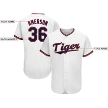 Laden Sie das Bild in den Galerie-Viewer, Custom White Navy-Red Baseball Jersey