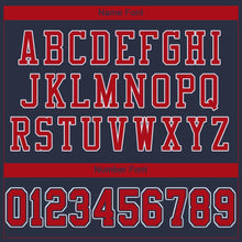 Загрузить изображение в средство просмотра галереи, Custom Navy Red-White Mesh Authentic Football Jersey