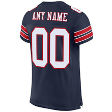 Загрузить изображение в средство просмотра галереи, Custom Navy White-Red Mesh Authentic Football Jersey