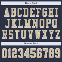 Загрузить изображение в средство просмотра галереи, Custom Navy Vegas Gold-White Mesh Authentic Football Jersey