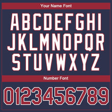 Загрузить изображение в средство просмотра галереи, Custom Navy Red-White Authentic Baseball Jersey