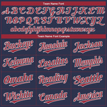 Загрузить изображение в средство просмотра галереи, Custom Navy Red-White Authentic Baseball Jersey