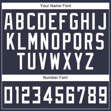 Charger l'image dans la galerie, Custom Navy White Round Neck Suit Basketball Jersey