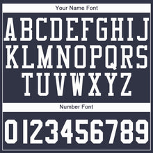 Charger l'image dans la galerie, Custom Navy White Round Neck Basketball Jersey