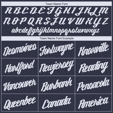 Charger l'image dans la galerie, Custom Navy White Round Neck Basketball Jersey