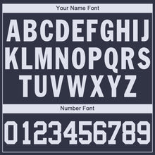 Charger l'image dans la galerie, Custom Navy White V-Neck Basketball Jersey