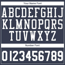 Charger l'image dans la galerie, Custom Navy White Round Neck Suit Basketball Jersey