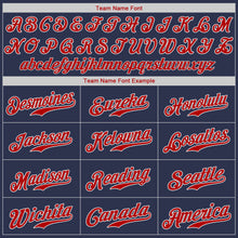 Загрузить изображение в средство просмотра галереи, Custom Navy Red-White Authentic Baseball Jersey