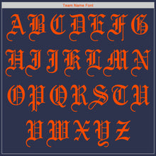 Загрузить изображение в средство просмотра галереи, Custom Navy Orange Authentic Baseball Jersey